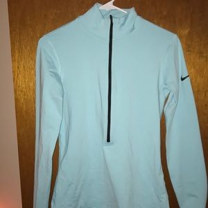Light Blue Nike Training Half-Zip
